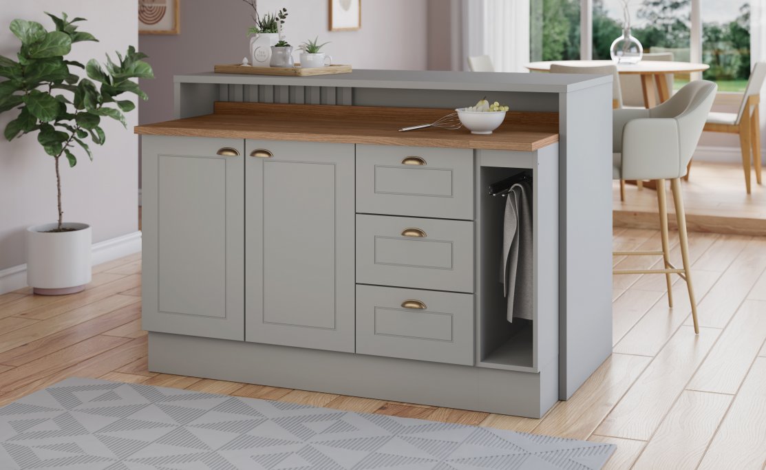 Bancada Gourmet americana Cinza