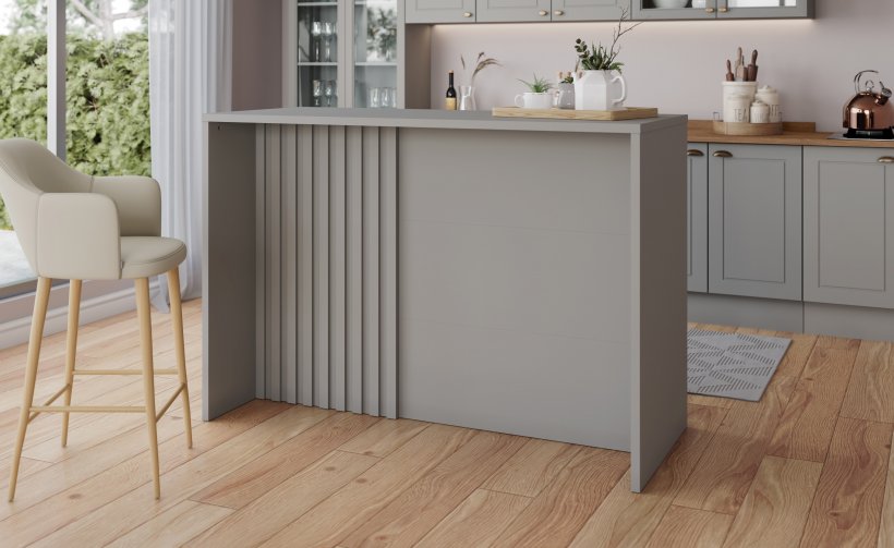 Bancada Gourmet americana Cinza