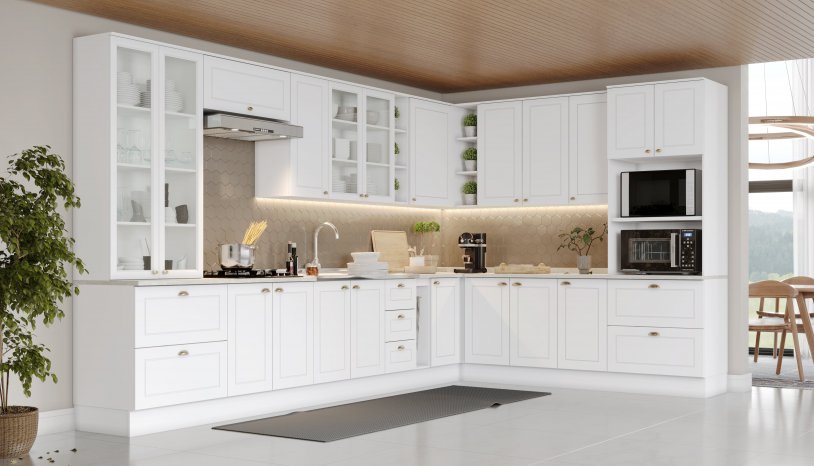 Cozinha Americana Branco HP 24.1