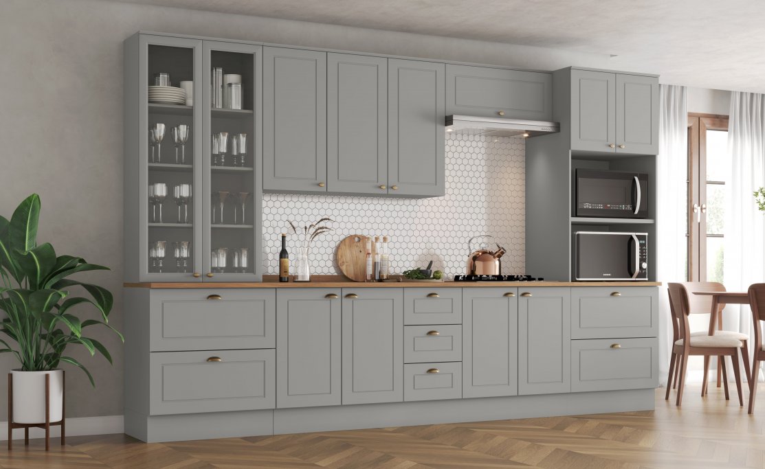 Cozinha Americana Cinza 24.4