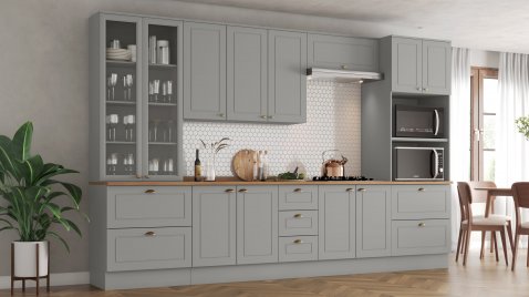 Cozinha Americana Cinza 24.4