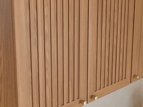 Portas com detalhe ripado