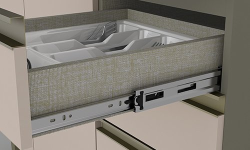 Cajones con correderas telescópicas