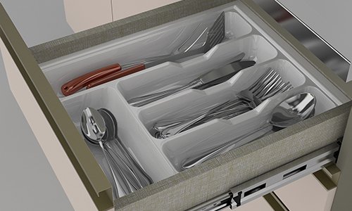Cajón con divisor de Cubiertos