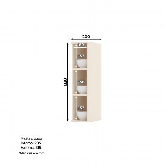 Connect Top Cabinet Niche 200 mm