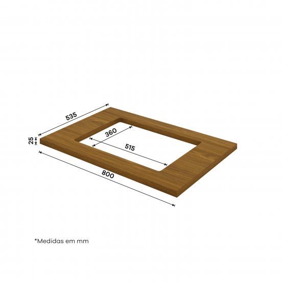 Tampo para Cooktop 800 mm