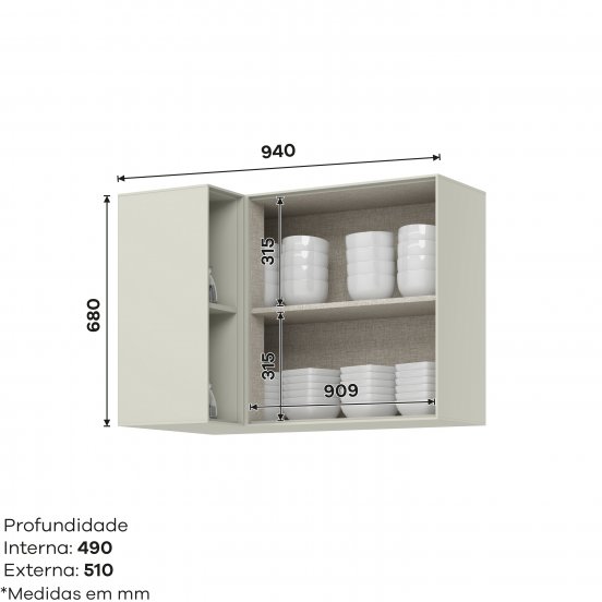 Aéreo Canto Reto 01 Porta Fineze