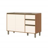 Armário Pia 03 Portas 02 gavetas 1200 mm Venaly