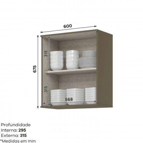 Connect Top Cabinet 01 Door 600 mm