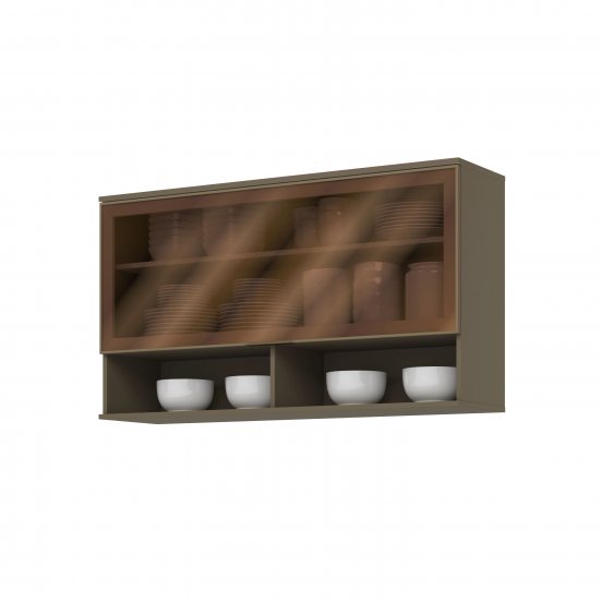 Connect Overhead with 01 Tilting Door with Glass 1200mm