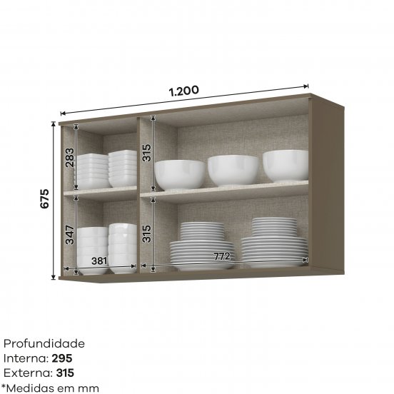 Connect Top Cabinet 03 Doors 1200mm