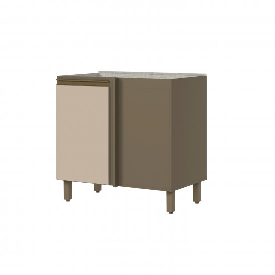 Armário Canto Reto 01 Porta Connect