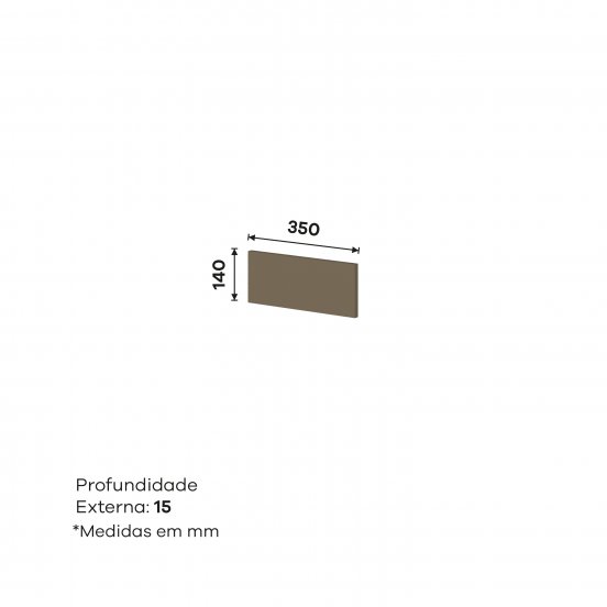 Rodapé para Balcão 350 mm Connect