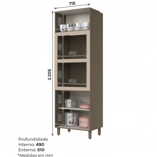 Torre Quente 02 Fornos 715 mm Connect