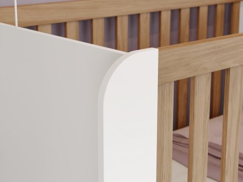 Berço com cantos arredondados