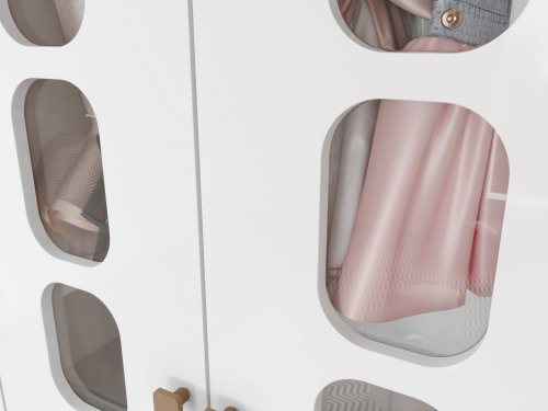 Portas com usinagem e vidro