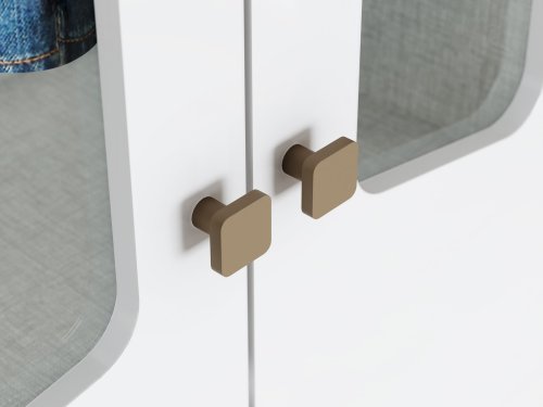 Portas com  usinagem e vidro