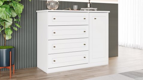 Comoda Americana Branco HP