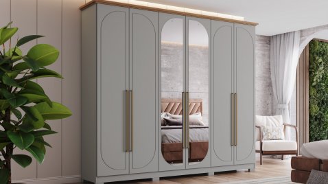 Americano Prime Cinza/Nature Espelho