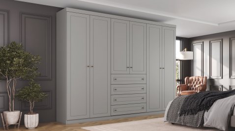 Americano 06 Portas Cinza