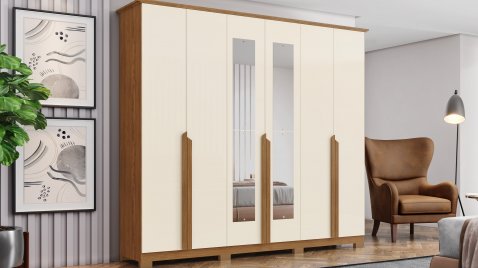 Andréas Nature/Off White Espelho