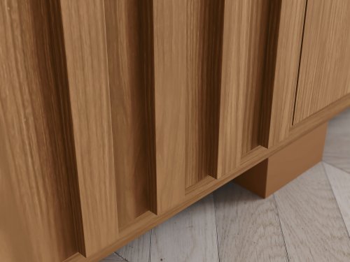 Portas com apliques ripados