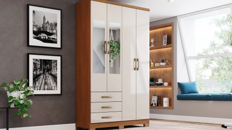 Caju 04 Cinamomo OffWhite Espelho