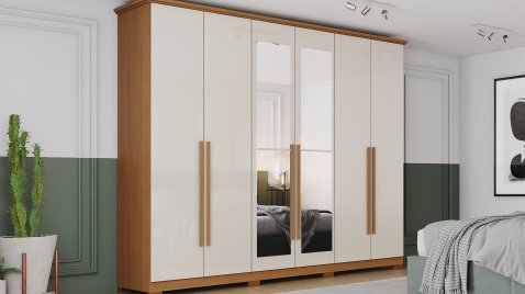 Leblon Cinamomo Offwhite Espelho