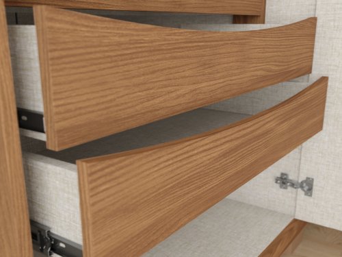 Gavetas com usinagem