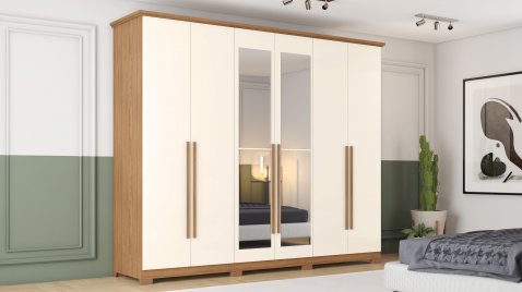 Leblon OffWhite/Nature Espelho