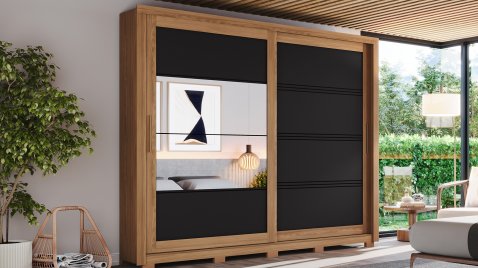 Medelín Nature/Preto HP Espelho