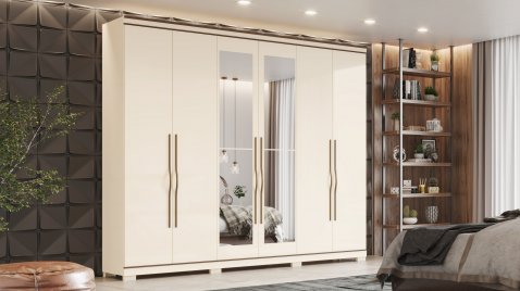 Titanium OffWhite/Castanho Espelho