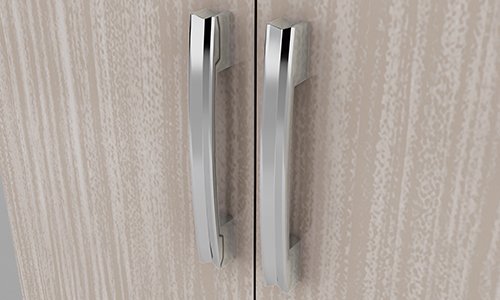 Puxadores em ABS cromados