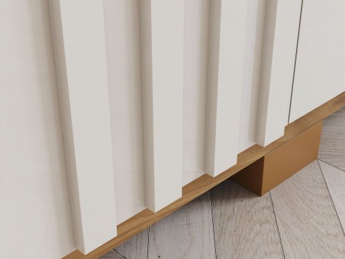 Portas com apliques ripados