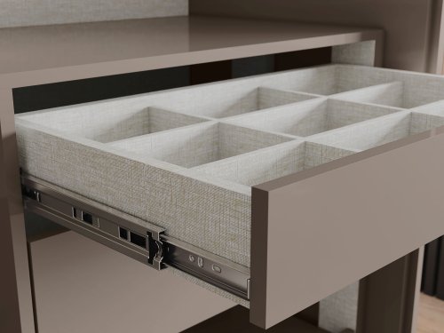 Gavetas com divisórias colmeia