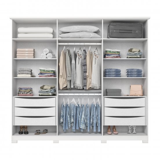 Guarda-roupa Americano Prime 06 Portas