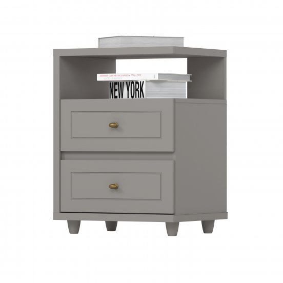 Mesa de Cabeceira Americana 02 Gavetas