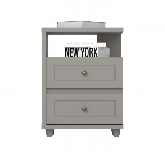 Mesa de Cabeceira Americana 02 Gavetas