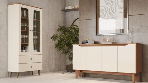 Cristaleira Liz e Buffet Quartzo