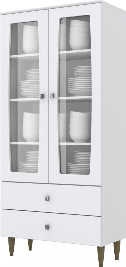 Glass-door Cabinet Liz
